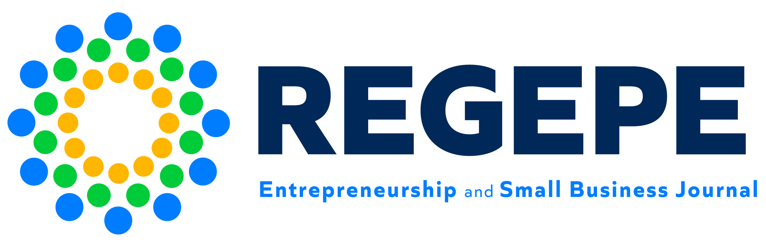 Logomarca do periódico: REGEPE Entrepreneurship and Small Business Journal